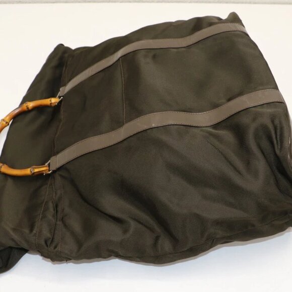 Gucci Bamboo Boston Large Capacity Commuter School Bag - Brown - Picture 4 of 16
